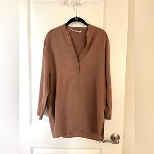 Zara over sized linen shirt XS